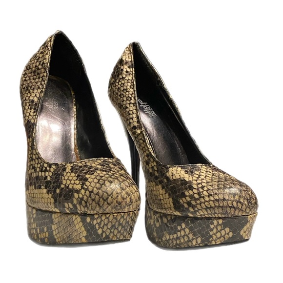 Charlotte Russe 5” Stilletto 1" Platform Snake Print 7 - Picture 3 of 11
